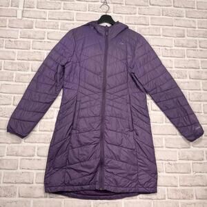 Paradox Lightweight Packable Puffer Jacket Long Purple Women's S